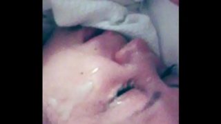 Cum on sleeping girlfriend
