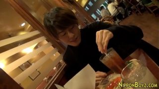 Japanese teen eats ass