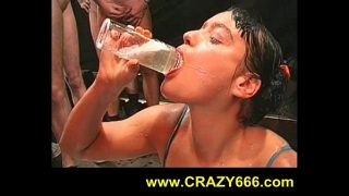 sperm and piss mix as a drink